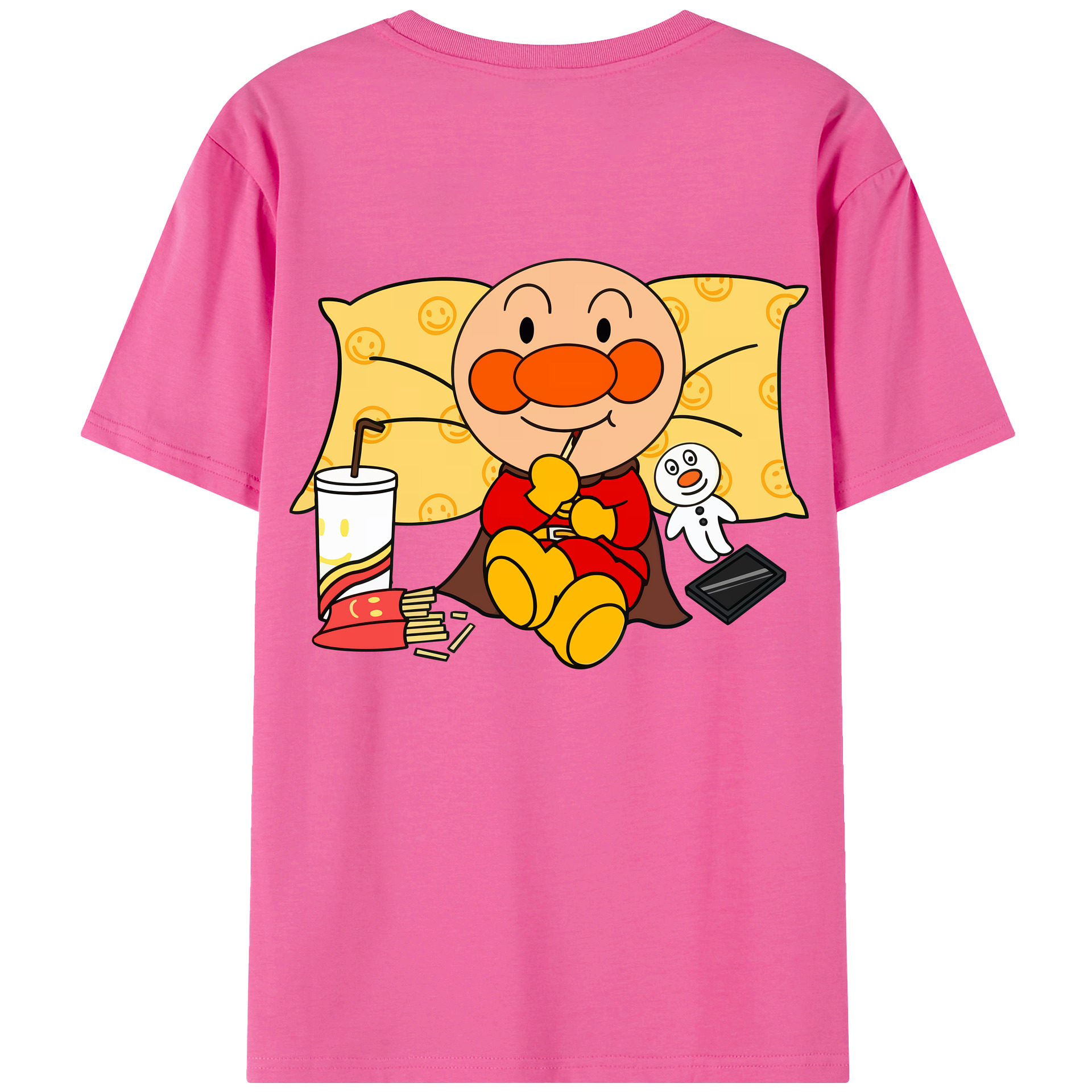 （画像用） アンパンマン Anpanman レディース半袖Tシャツ(バックプリント)